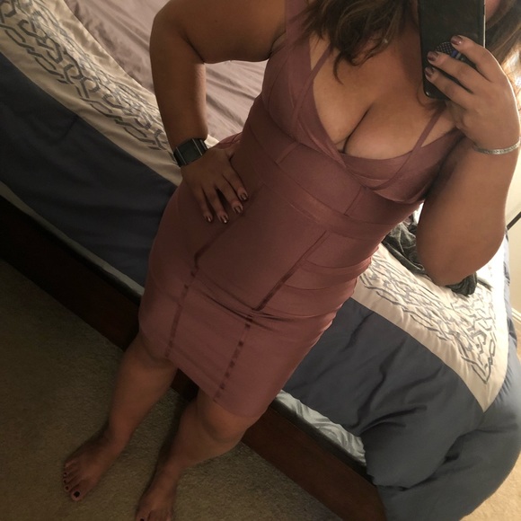 Mauve Bandage Dress - Picture 4 of 5